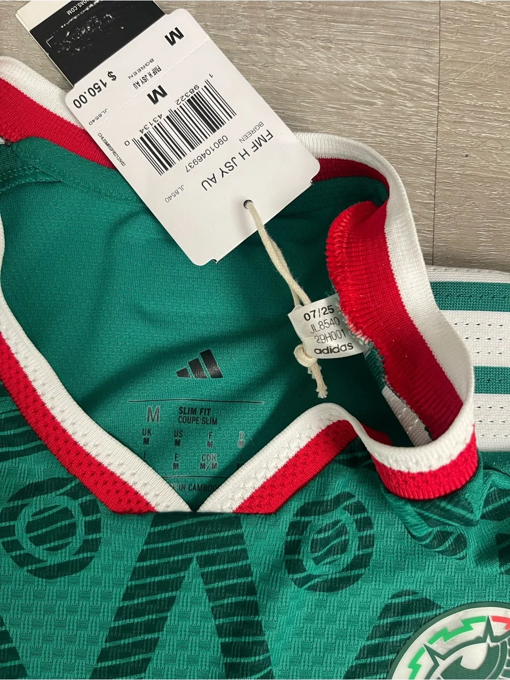 NWT Adidas 2026 Mexico Home Player Version Jersey Kit Men’s Size Medium
